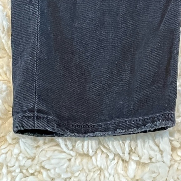 American Eagle Womens Distressed Mom Jeans Size 6 Destroyed Black - Picture 5 of 10